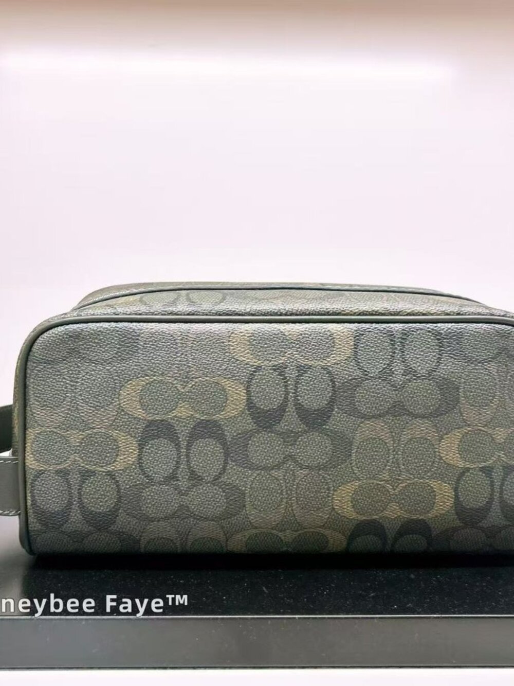 NWT Coach Men's Large Travel Kit In Signature Camo Print CEU78 Silver/Green